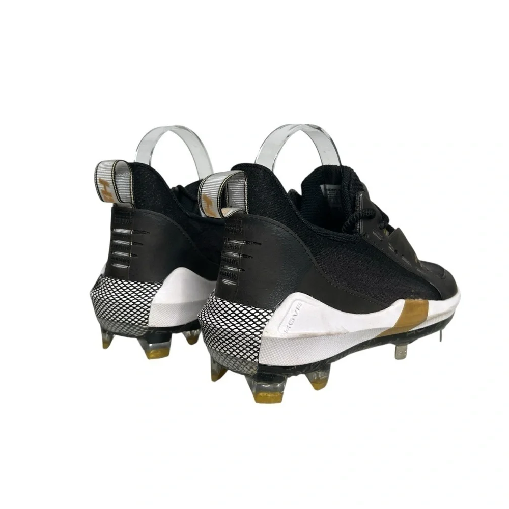 Under Armour Harper 6 Low ST Baseball Cleat Black Metallic Gold Sports Men’s 7